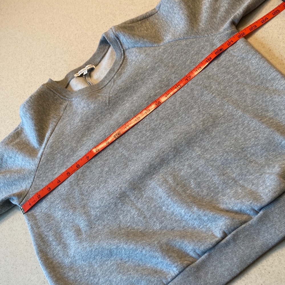 Rebecca Minkoff Gray Sweatshirt Women Size L with Arm & Back Snaps - Picture 11 of 13